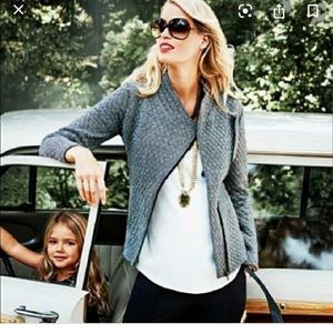 CAbi quilted herringbone jacket